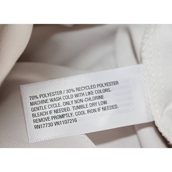 New w/Tags - Isabel Maternity White Satin Shirt, XXL - Picture 6 of 10